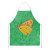 Yellow Butterfly on Green Apron