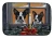 Christmas Boston Terrier Dish Drying Mat
