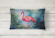 Pink Flamingo Pose Throw Pillow - Indoor/Outdoor