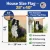 Classic Border Collie House Flag