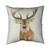 Rustic Deer Throw Pillow