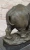 Rhinoceros Bronze Sculpture on Marble Base - Original Milo