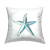 Blue Starfish Throw Pillow