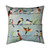Gathered Birds Throw Pillow