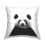 Panda Bear Portrait Throw Pillow