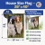 Border Collie Pair House Flag