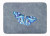 Butterfly on Slate Memory Foam Rug