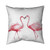 Flamingo Couple Throw Pillow