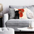 Black Rooster Throw Pillow