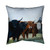 Four Cows Throw Pillow 