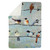 Gathered Songbirds Throw Blanket
