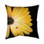 Yellow Daisy Ladybug Throw Pillow