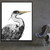 Heron Canvas Art 48" x 60"
