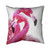 Flamingo Love Throw Pillow