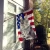 Patriotic Maine Coon Cat House Flag