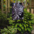 Close-Up Zebra Garden Flag