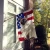 Patriotic Siamese Cat House Flag
