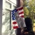 Patriotic Russian Blue Cat House Flag
