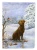 Christmas Chocolate Lab Flag