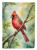 Perched Cardinal Garden Flag