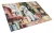 Cozy Christmas Poodle Glass Cutting Board - White