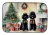 Cozy Christmas Poodle Dish Drying Mat - Black