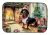 Cozy Christmas Dachshund Dish Drying Mat