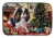 Cozy Christmas Cavalier Spaniel Dish Drying Mat