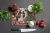 Cozy Christmas Cavalier Spaniel Glass Cutting Board