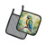 Perched Blue Macaw Potholder - Set of 2