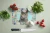 Floral Frame British Shorthair Glass Cutting Board