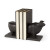 Matte Black Bull Bookends