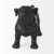 Matte Black Bulldog Sculpture