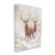 Snowy Forest Elk Canvas Art Print