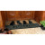 Black & Gray Dog Tail Welcome Mat