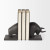 Matte Black Raging Bull Bookends