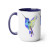 Flying Blue Hummingbird Mug