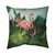 Tropical Flamingo Throw Pillow