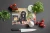 Cozy Christmas Newfoundland Glass Cutting Board