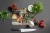 Cozy Christmas Mastiff Glass Cutting Board