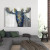 Abstract Blue Moose Canvas Art Print  -  Size 36" x 48"