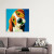 Curious Beagle Canvas Art - Size 36" x 36"