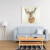 Rust Deer Canvas Wall Art  -  Size 36" x 36"