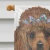 Poodle Portrait House Flag