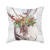 Winter Holly Reindeer Throw Pillow