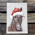 Santa Brown Horse Kitchen Towel