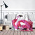 Pink Flamingo Love Throw Blanket