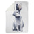 Gray Rabbit Throw Blanket