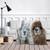 Winter Fluffy Llamas Throw  Blanket