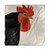 Black Rooster Duvet Cover - Queen